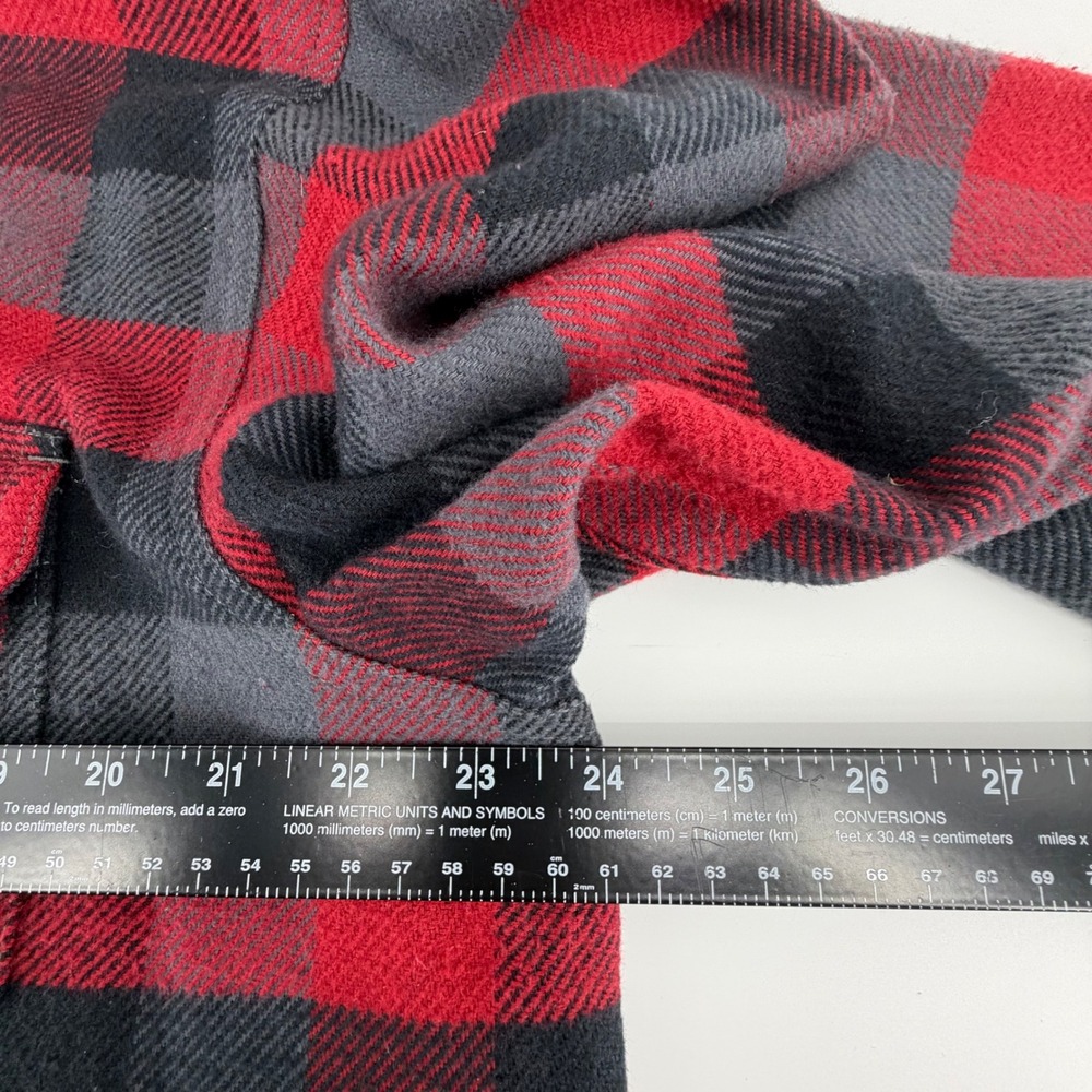 Red Head‎ Brand Co Workhorse Plaid Flannel Shirt Jacket Red Gray Mens L - Picture 6 of 11